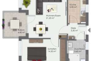 Seniorenwohnung im Lindenhof - toller Ausblick fast mitten in der Stadt – Potsdamerstr. 41, 42651 Solingen-Mitte, Solingen – Vorschaubild 12