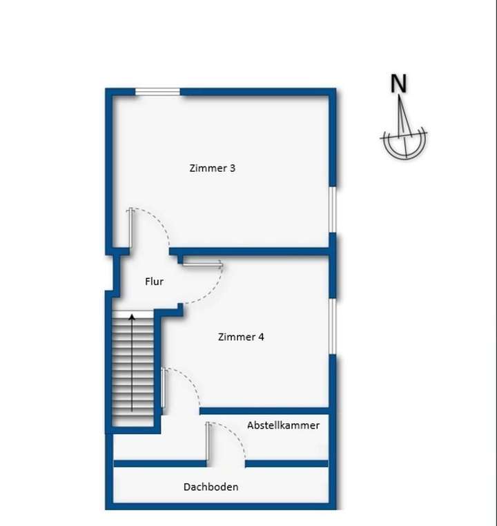 Grundrissskizze Obergeschoss