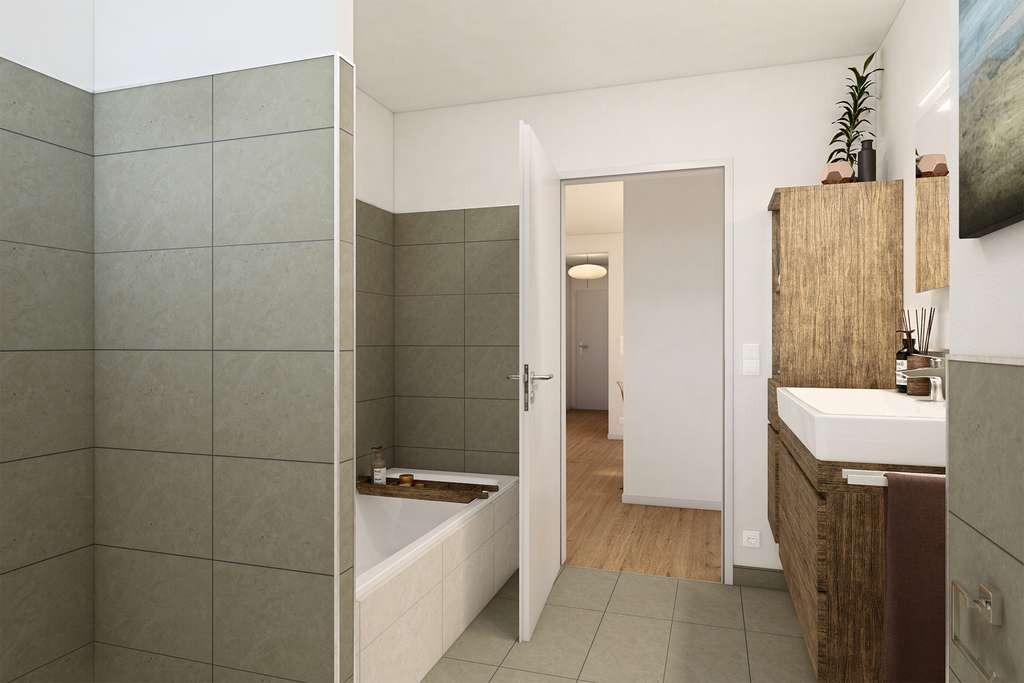 Immobilie in Oberding - 4-Zimmer-Wohnung mit Terrasse u. großem Garten / EH 40-QNG+ / AfA 5+5 % / barrierefrei - Bild 4