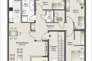 Wunderschöne 4-Zimmer-DG-Wohnung mit Balkon & Stellplatz in MA-Neckarau, Gartennutzung! – 68199 Neckarau, Mannheim – Vorschaubild 9