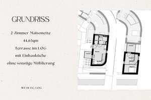 2-Zimmer Maisonette (WE01) - Reihenhaus an der Alten Bastei |  mit Terrasse, in Uninähe! – Ludwigsallee 139, 52062 Hansemannplatz, Aachen – Vorschaubild 3