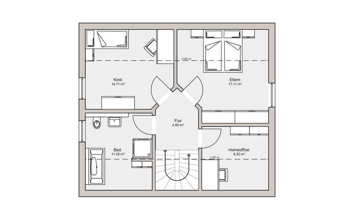 Grundriss Dachgeschoss