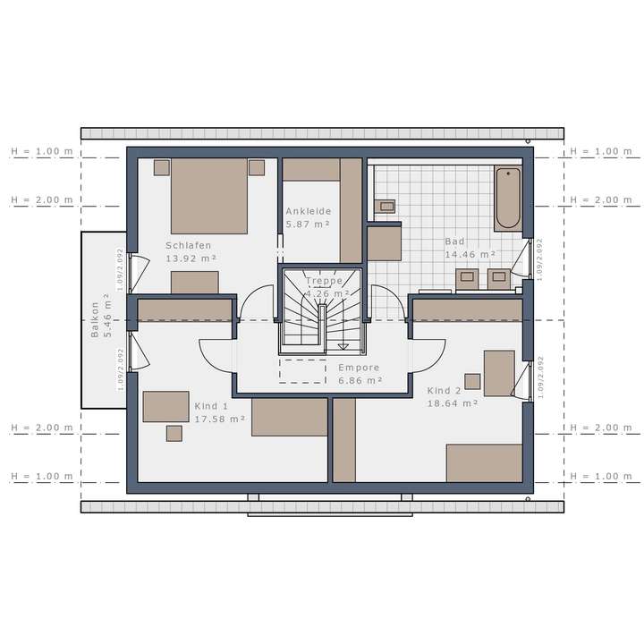 Grundriss Obergeschoss