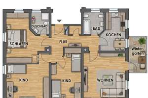 4-Raum-Wohnung mit Wintergarten im Hochparterre in Grüna – Chemnitzer Straße 32, 9224 Grüna, Chemnitz – Vorschaubild 16