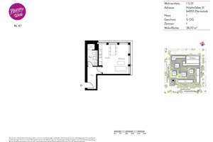 Kompakt und Modern! 1-Zimmer-Wohnung mit Einbauküche! – Holzhofallee 31, 64295 Darmstadt-West, Darmstadt – Vorschaubild 8