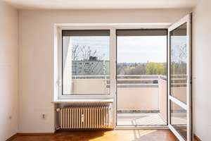 „Wohnen über den Dächern von München-Fürstenried“ – Helle 1-Zimmer-Wohnung mit Balkon und Fernblick – Allgäuer Straße 102, 81475 Fürstenried-West, München – Vorschaubild 4