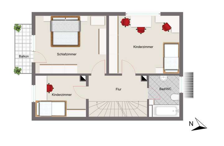 Grundriss Obergeschoss