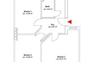 Generalsviertel  |  Rohdiamant im Altbau  |  Erdgeschoss  |  3 Zimmer-ETW  |  kleiner Gartenbereich – Die vollständige Adresse der Immobilie erhältst du vom Anbieter., 20253 Hoheluft-West, Hamburg – Vorschaubild 9