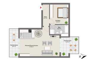 Sofort bezugsfrei: Exklusive Maisonette-Wohnung mit zwei Dachterrassen  – Die vollständige Adresse der Immobilie erhältst du vom Anbieter., 81241 Am Westbad, München – Vorschaubild 19