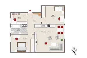 Altschwabing | 96 m² | 3-Zimmer mit Entwicklungspotenzial I Eigennutz oder renditestarke Vermietung  – Die vollständige Adresse der Immobilie erhältst du vom Anbieter., 80801 Neuschwabing, München – Vorschaubild 14