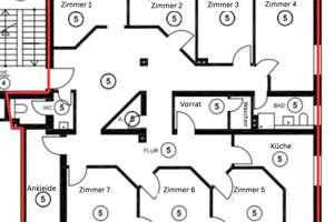Attraktive 9-Zimmer-Wohnung mit Einbauküche in zentraler Lage von Gelsenkirchen – Fürstinnenstraße 32, 45883 Feldmark, Gelsenkirchen – Vorschaubild 28