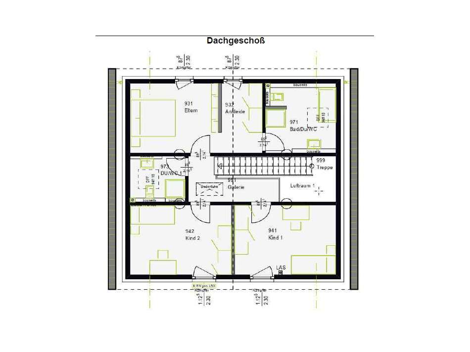 Grundriss Dachgeschoss