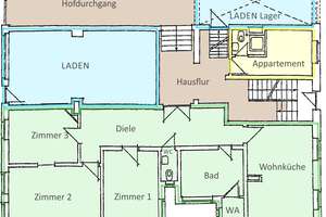 Wohnen mit opt. Kanzlei / Praxis / Gewerbe + sep. Appartment – 30161 Oststadt, Hannover – Vorschaubild 24