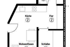Kernsanierte 2-Zimmer Altbauwohnung in Stuttgart-Plieningen – Die vollständige Adresse der Immobilie erhältst du vom Anbieter., 70599 Plieningen (Ortsteil), Stuttgart – Vorschaubild 7