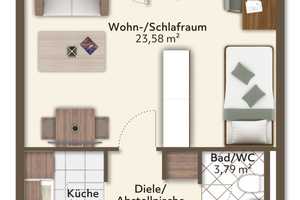 KAUF GEGEN GEBOT / Vermietetes 1,5 Zimmer-Apartment im 8. OG – München – Vorschaubild 10