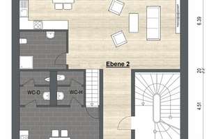 Solitär in Essen-Werden: Exklusive Maisonette mit Loftcharakter und historischem Charme – Die vollständige Adresse der Immobilie erhältst du vom Anbieter., 45239 Werden, Essen – Vorschaubild 2