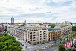 Neubau! Stilvolle 2-Zimmer-Wohnung mit Balkon & Einbauküche im Zentrum-Ost