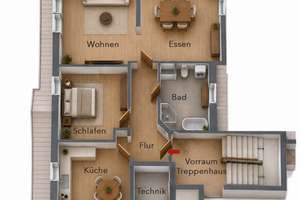 ***Möbliertes und klimatisiertes Dachgeschoss mit Charme*** – 40476 Golzheim, Düsseldorf – Vorschaubild 12