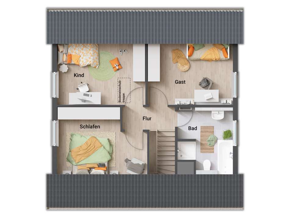 Grundrissbeispiel OG