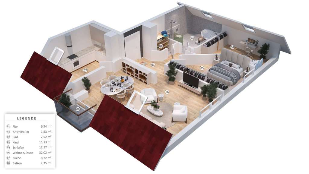 Immobilie in Osthofen - Investieren leicht gemacht: 3ZKB-ETW mit viel Stauraum auf dem Dachboden * Keine Käuferprovision - Bild 1