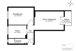 Attraktive 2-Zimmer-Wohnung mit Südbalkon in ruhiger, zentraler Lage – Die vollständige Adresse der Immobilie erhältst du vom Anbieter., 22081 Barmbek-Süd, Hamburg – Vorschaubild 8