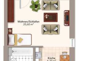 Gemütliche 1-Raum-Wohnung mit Balkon im Herzen von Stadtfeld West – An der Enckekaserne 122, 39110 Magdeburg – Vorschaubild 8