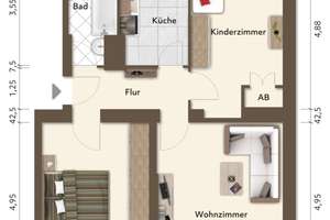 Bezugsfrei: Familiengerechter Altbau mit Balkon und Spielplatz ums Eck – Die vollständige Adresse der Immobilie erhältst du vom Anbieter., 12165 Steglitz, Berlin – Vorschaubild 8