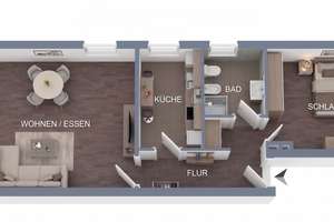 PROVISIONSFREI | Erstbezug nach Renovierung: Lichtdurchflutete 2-Zimmer-WG mit 2 Balkonen & Garage – Die vollständige Adresse der Immobilie erhältst du vom Anbieter., 22045 Tonndorf, Hamburg – Vorschaubild 26
