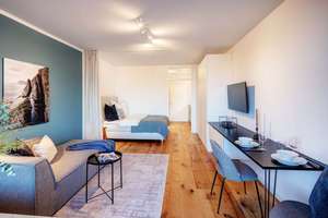 Bogenhausen: Hochwertig möbliertes Apartment im 13. OG - grandioser Fernblick – Die vollständige Adresse der Immobilie erhältst du vom Anbieter., 81925 Parkstadt, München – Vorschaubild 5