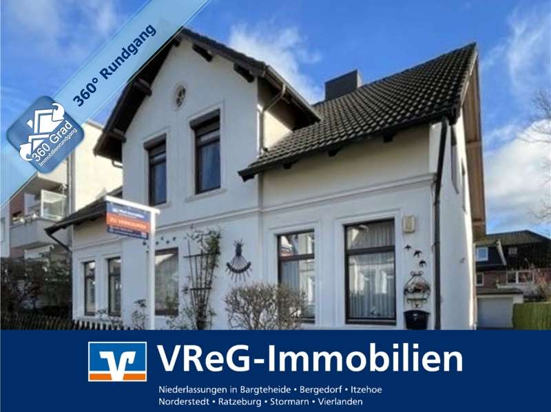 Historisches Zweifamilienhaus mit großem Hof in bester Lage von HH-Lohbrügge, Hamburg – Bild 1