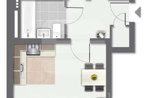 Vermietete 2-Zimmer-Wohnung im Herzen von Köln-Mülheim! – Die vollständige Adresse der Immobilie erhältst du vom Anbieter., 51065 Altstadt/Nord, Köln – Vorschaubild 5