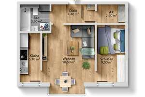 Leerstehende Etagenwohnung inkl. TG-Stellplatz – Die vollständige Adresse der Immobilie erhältst du vom Anbieter., 81737 Ramersdorf, München – Vorschaubild 13