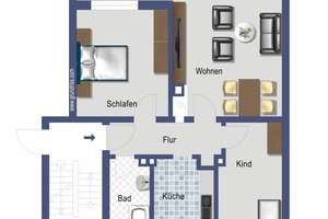 Provisionsfrei: 3-Zimmerwohnung mit Garten in Frankfurt-Griesheim – 65933 Griesheim, Frankfurt am Main – Vorschaubild 3