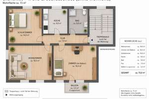 3-Zimmer-Wohnung mit neuer Einbauküche, Südbalkon & Stellplatz – Ansbacher Str. 26C, 91710 Gunzenhausen – Vorschaubild 13
