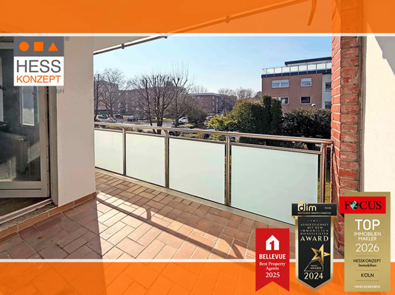 JETZT MODERIERTEN BESICHTIGUNGSFILM ANSCHAUEN: 2-Zimmer + Westbalkon mit separater Garage!, Rhein Erft Kreis – Bild 4