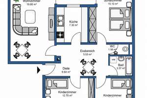 ***Einziehen und wohlfühlen – Hochwertig kernsanierte 4-Zimmer-Wohnung mit Balkon*** – Die vollständige Adresse der Immobilie erhältst du vom Anbieter., 81475 Fürstenried-West, München – Vorschaubild 9