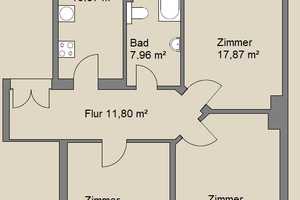 Willkommen zu Hause: bezugsfreie 3 Zimmer-Wohnung mit Balkon und Aufzug! Zentrumsnahe Lage! – Rosa-Luxemburg-Straße 48, 4315 Leipzig – Vorschaubild 9