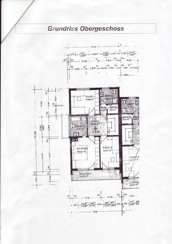 Grundriss Obergeschoß