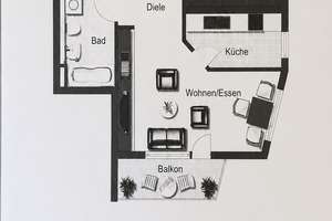 Helle 2-Zimmer-Wohnung mit Balkon, Einbauküche und zwei Stellplätzen – 71126 Gäufelden – Vorschaubild 18