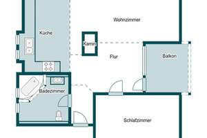 Wohnen über den Dächern – 1996 ausgebaute Dachgeschosswohnung mit Kamin, Loggia und Weitblick – Die vollständige Adresse der Immobilie erhältst du vom Anbieter., 90441 Hohe Marter, Nürnberg – Vorschaubild 11