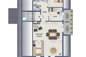 Seltene Gelegenheit! 
Stilvolle 3,5-Zimmer-DG-Wohnung mit Kamin und Garage und toller Aussicht! – Die vollständige Adresse der Immobilie erhältst du vom Anbieter., 75173 Dillweißenstein, Pforzheim – Vorschaubild 13