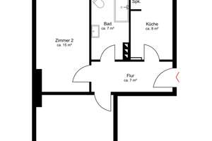 2-Zimmer-Wohnung mit  Balkon in begehrter Nordstadt-Lage – Die vollständige Adresse der Immobilie erhältst du vom Anbieter., 30167 Nordstadt, Hannover – Vorschaubild 7
