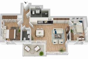 Dichterviertel Münster -  Modernes Neubauprojekt in exzellenter Lage Nähe Wienburgpark – Die vollständige Adresse der Immobilie erhältst du vom Anbieter., 48147 Uppenberg, Münster – Vorschaubild 6