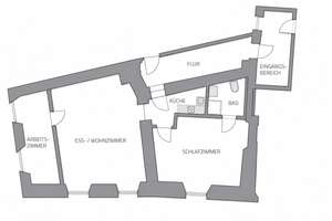 AB 01.07.2026 , RUHIGE & HELLE 3-ZIMMER-ALTBAU-WOHNUNG, 85QM REGENSBURG, ZENTRUM 80M VOM DOM – Tändlergasse 3, 93047 Innenstadt, Regensburg – Vorschaubild 9