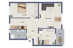 RESERVIERT Energetisch & Erstbezug - frisch sanierte 3-Zimmer-Wohnung in Regensburg – Die vollständige Adresse der Immobilie erhältst du vom Anbieter., 93059 Reinhausen, Regensburg – Vorschaubild 14