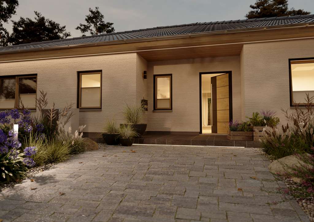 Immobilie in Rietz-Neuendorf - Im Grünen unweit von Berlin: Bungalow 128 – ebenerdig wohnen mit viel Platz & moderner Technik - Bild 1