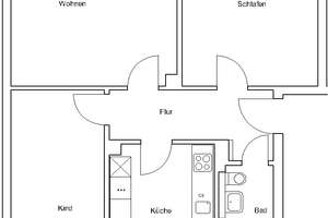 Warndtstr. 2, 1 L Erstbezug nach Modernisierung, in grünem Wohngebiet, mit guter Infrastruktur – Warndtstr. 2, 38116 Lehndorf-Watenbüttel, Braunschweig – Vorschaubild 3
