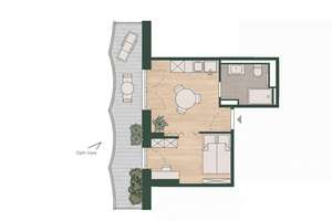Nachhaltiges Premium-Wohnen am Baakenhafen –  1-Zimmer-Neubauwohnung für modernes Urban Living – Lucy-Borchardt-Straße 10-20, 20457 HafenCity, Hamburg – Vorschaubild 3