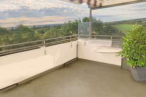 Hofheim am Taunus-Wallau: Angenehme, barrierefreie 4 Zi. Wohnung - herrlicher  Balkon mit Fernblick
