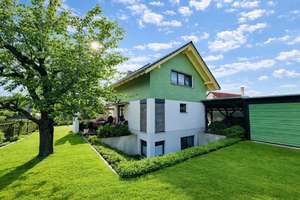Familienidyll im Leipziger Neuseenland – modernes Einfamilienhaus mit Garten, Kamin und Seeblick